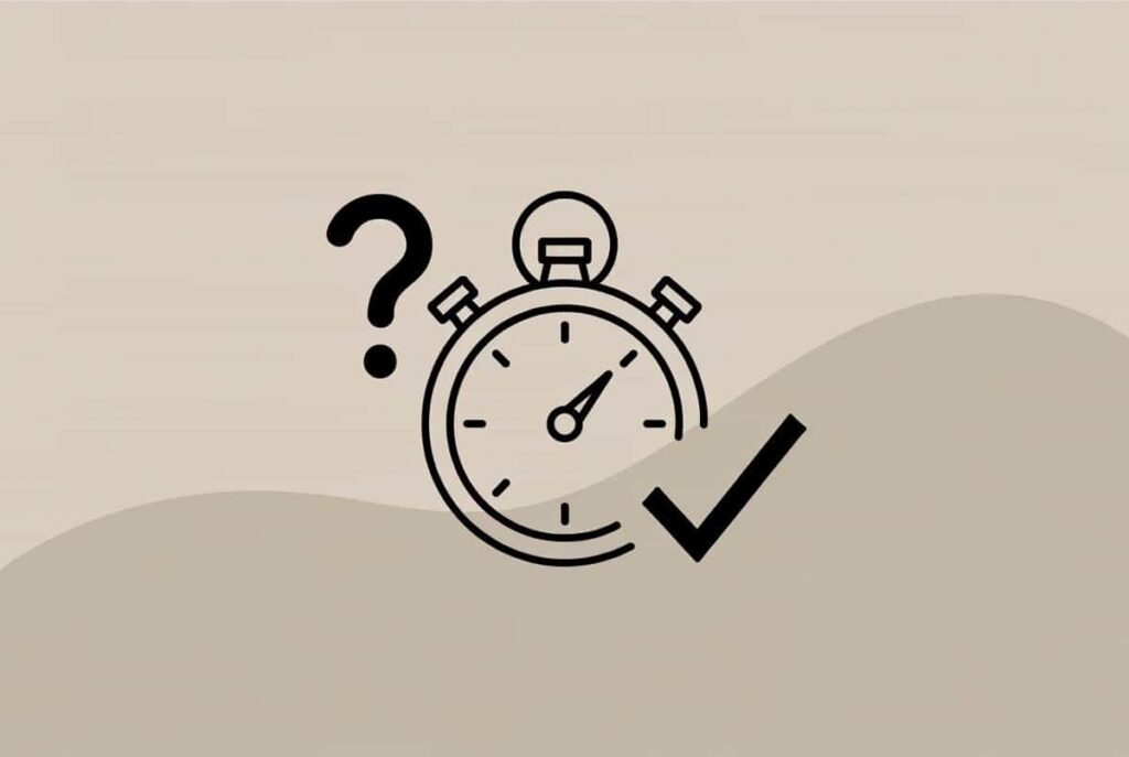 Myth versus fact icons showing a stopwatch and a tick